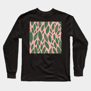 Leaves in pink Long Sleeve T-Shirt